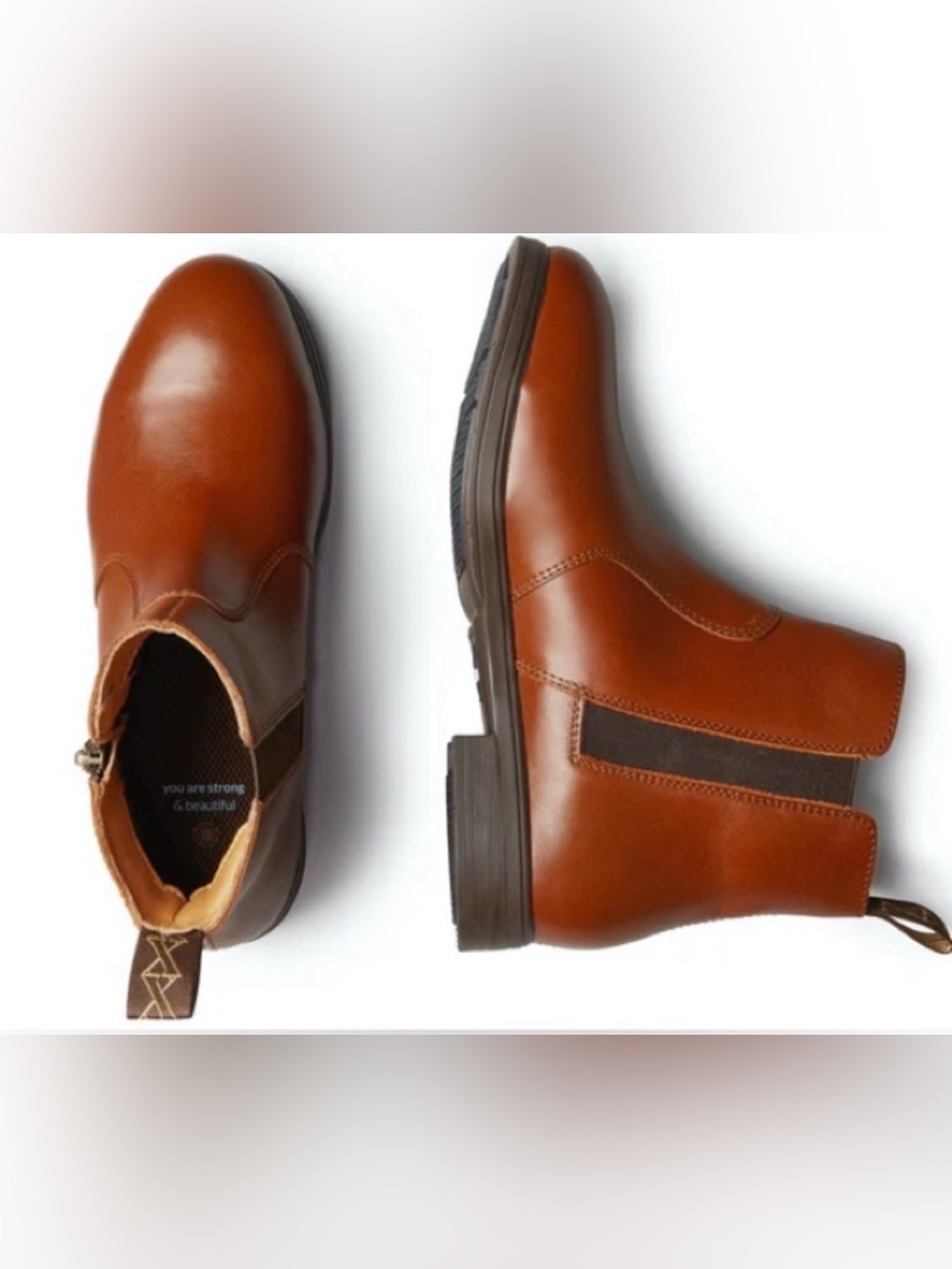 Women's Chelsea Ankle Boots in Cognac Brown